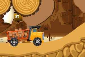 沙漠运货大卡车无敌版小游戏,沙漠运货大卡车