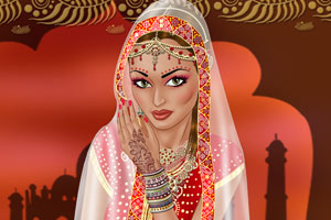 印度新娘化妆小游戏,印度新娘化妆在线小游戏